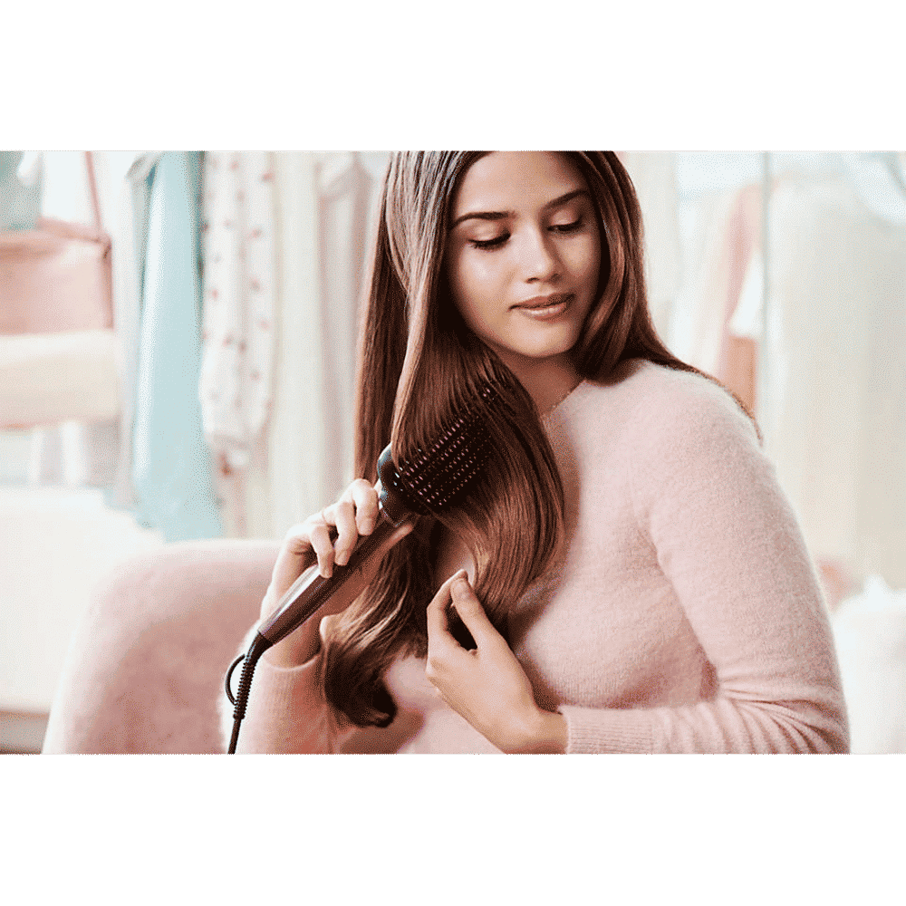 PHILIPS 5000 Hair Straightening Brush with Thermo Protect Technology (Ceramic Bristles, Dark Wine)_7