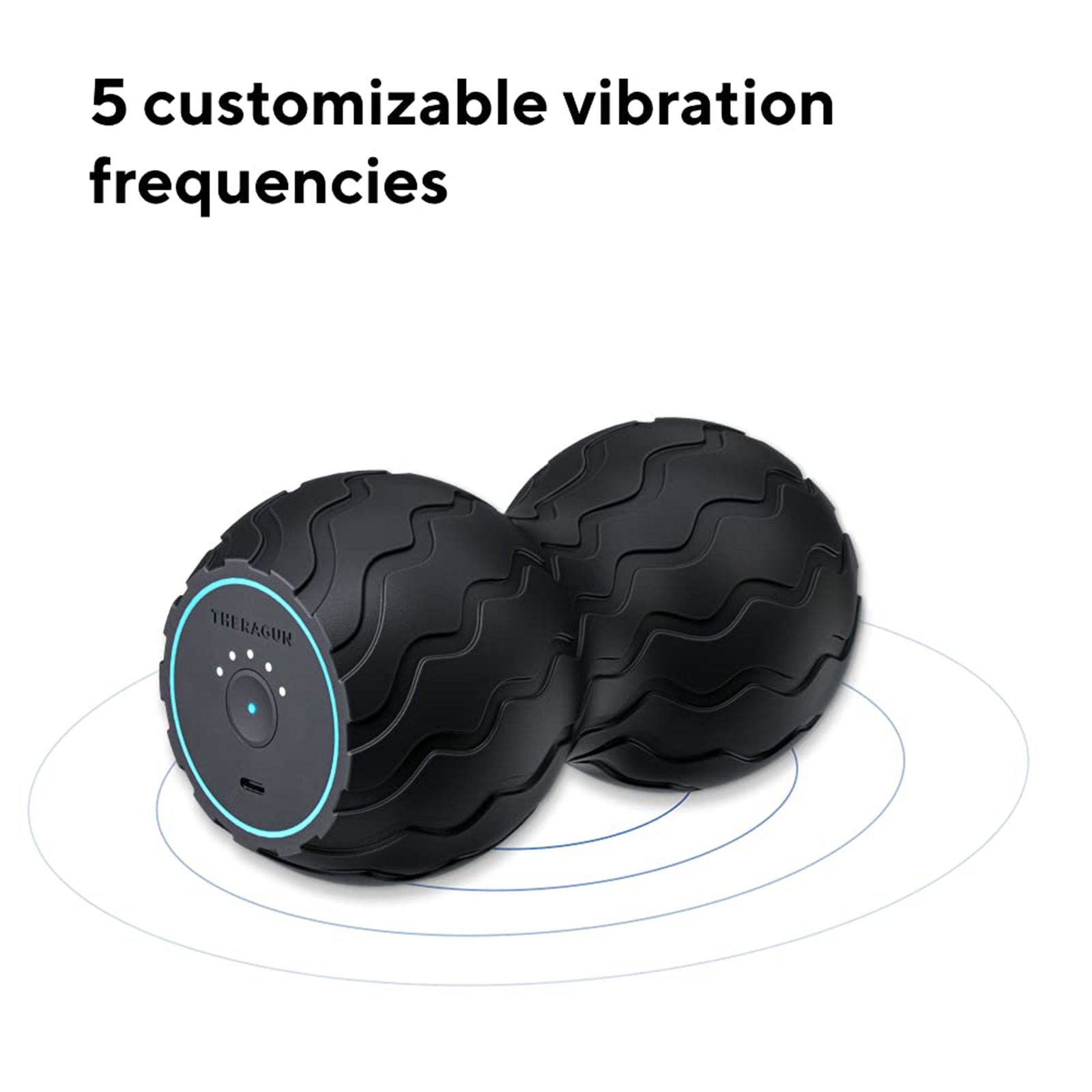 Therabody Theragun Wave Duo Neck & Spine Massager (Silicon Material, Bluetooth Connectivity, Black)_8
