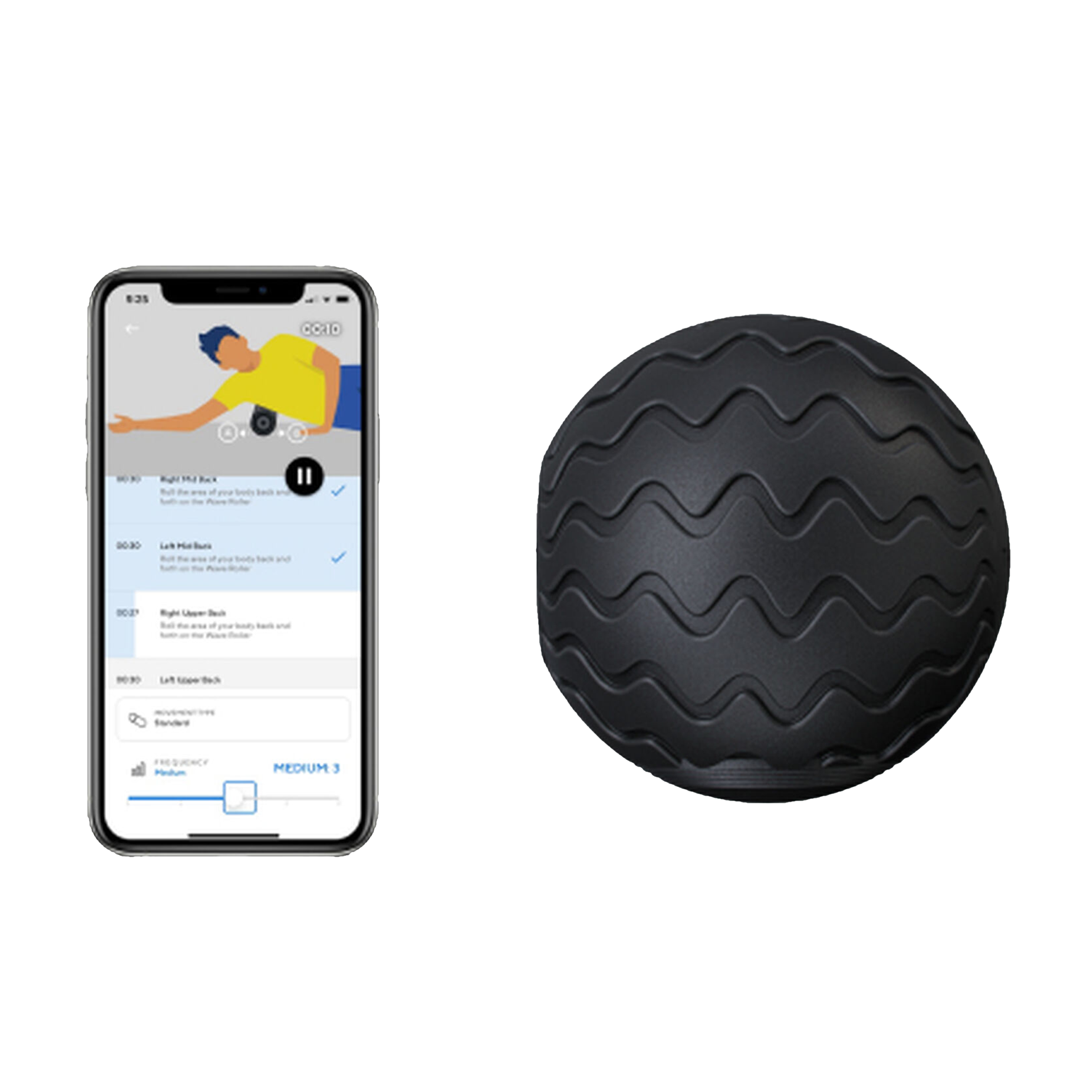 Therabody Theragun Wave Solo Massager (Silicon Material, Bluetooth Connectivity, Black)_7