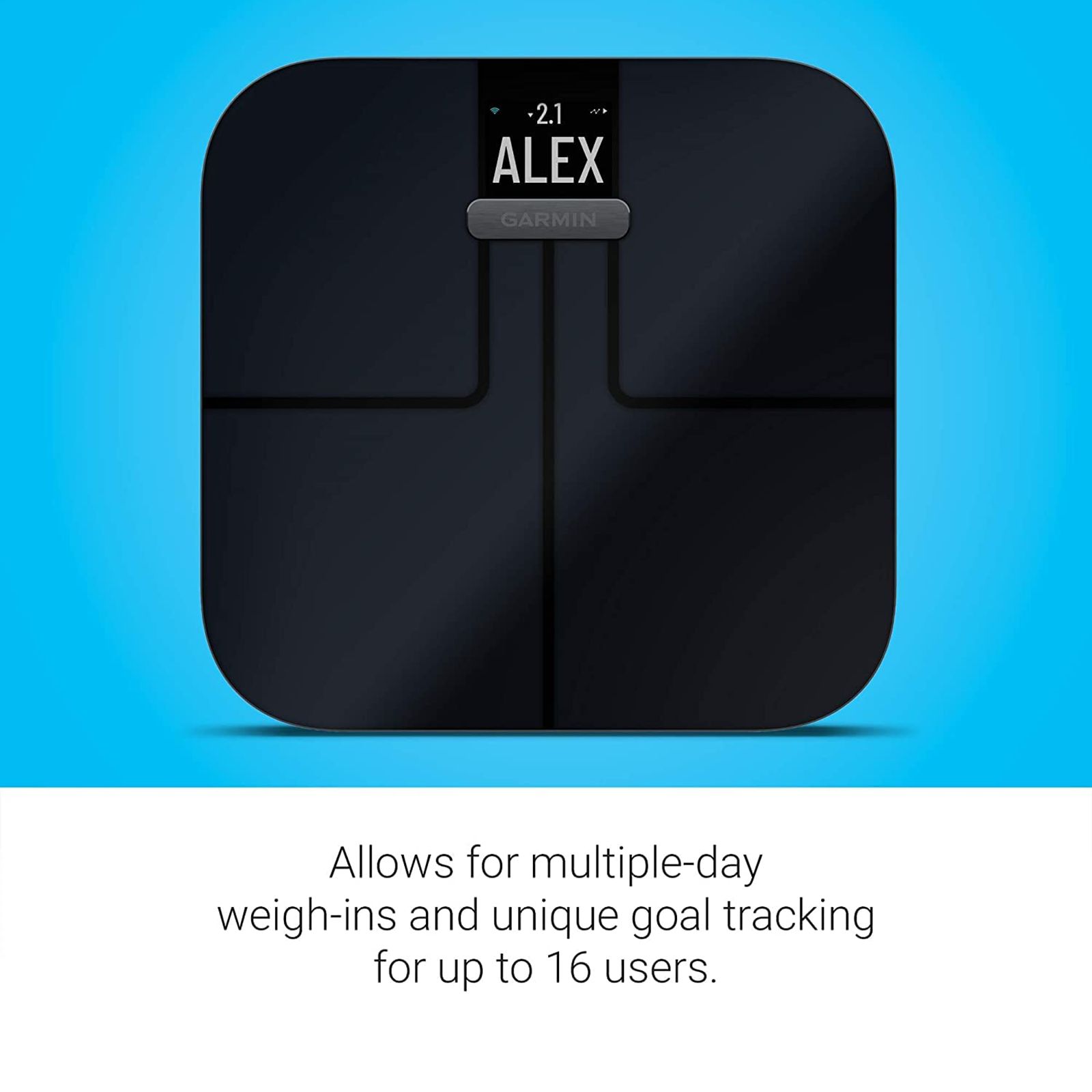 GARMIN Index S2 Smart Weight Scale (Battery Powered, Wi-fi Connectivity, 010-02294-20, Black)_5