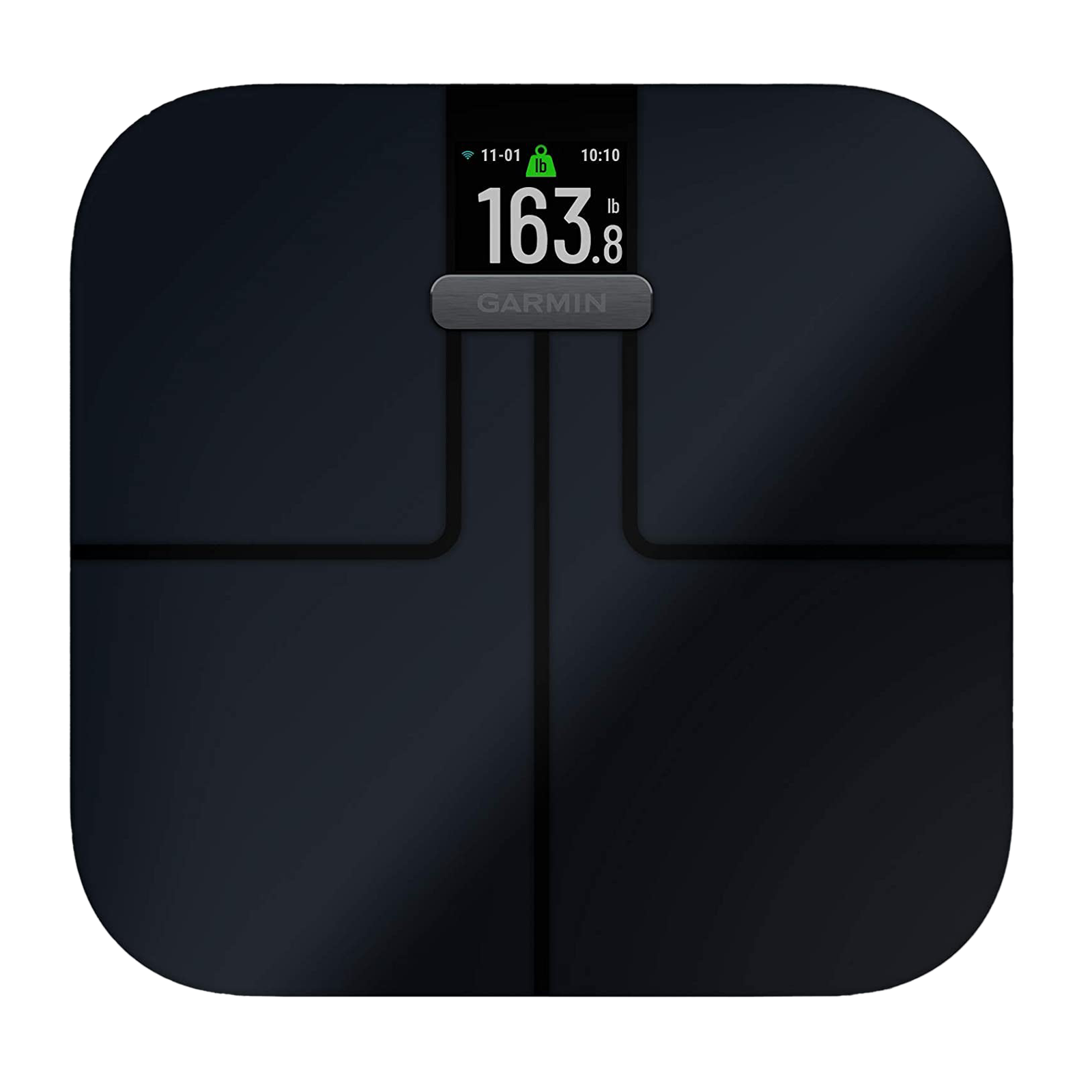 GARMIN Index S2 Smart Weight Scale (Battery Powered, Wi-fi Connectivity, 010-02294-20, Black)_1
