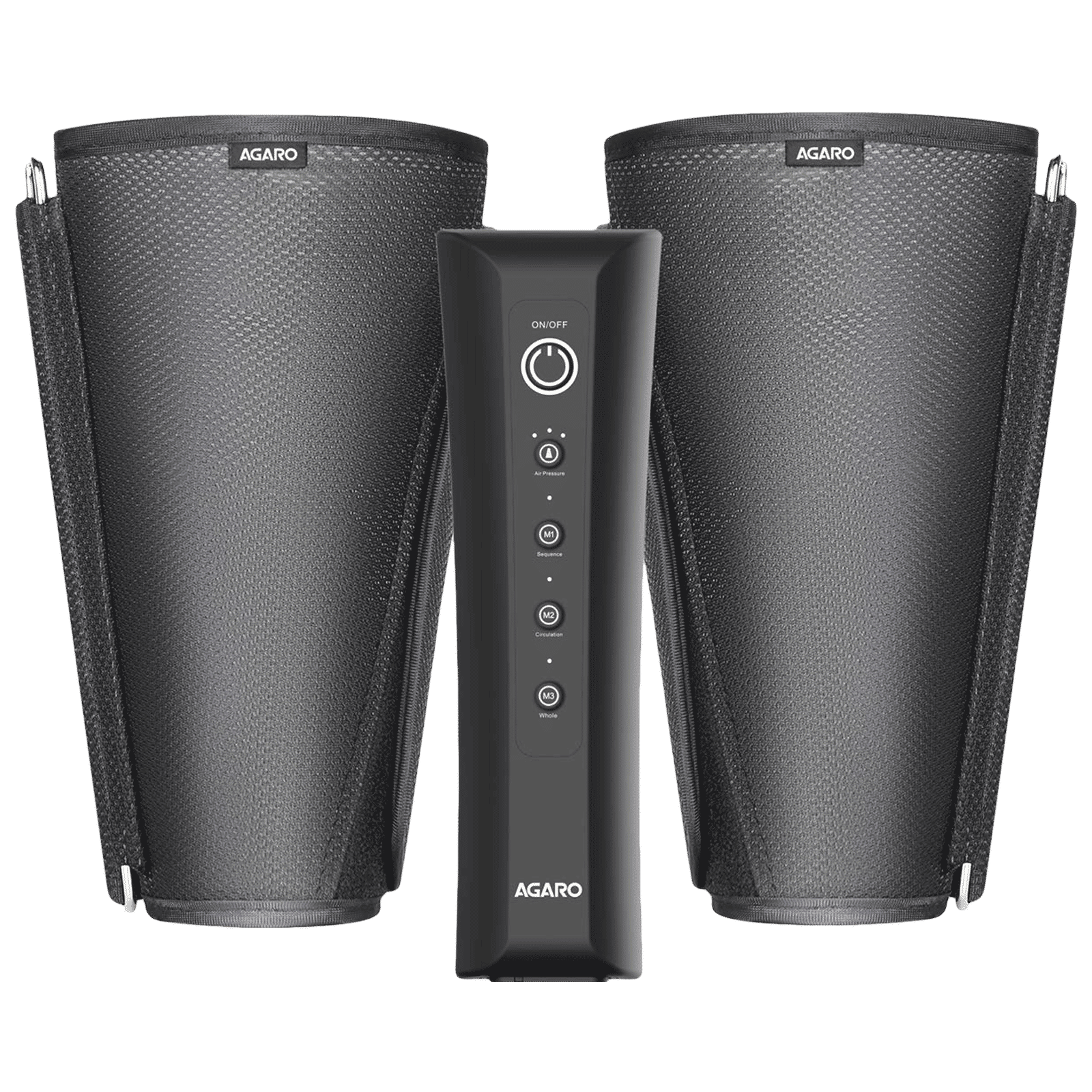 AGARO Smart Air Compression Leg Massager (3 Modes, Fabric, Black)_1