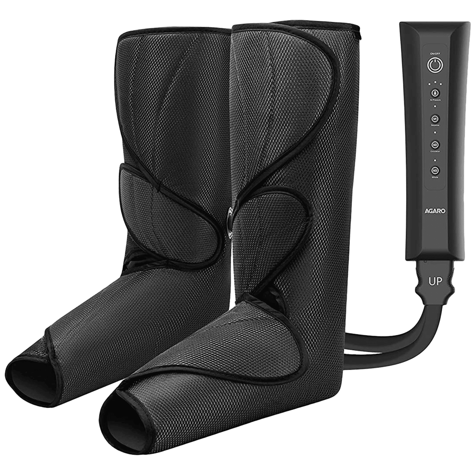 AGARO Comfy Air Compression Leg Massager (3 Massage Modes, 33510, Black)_1
