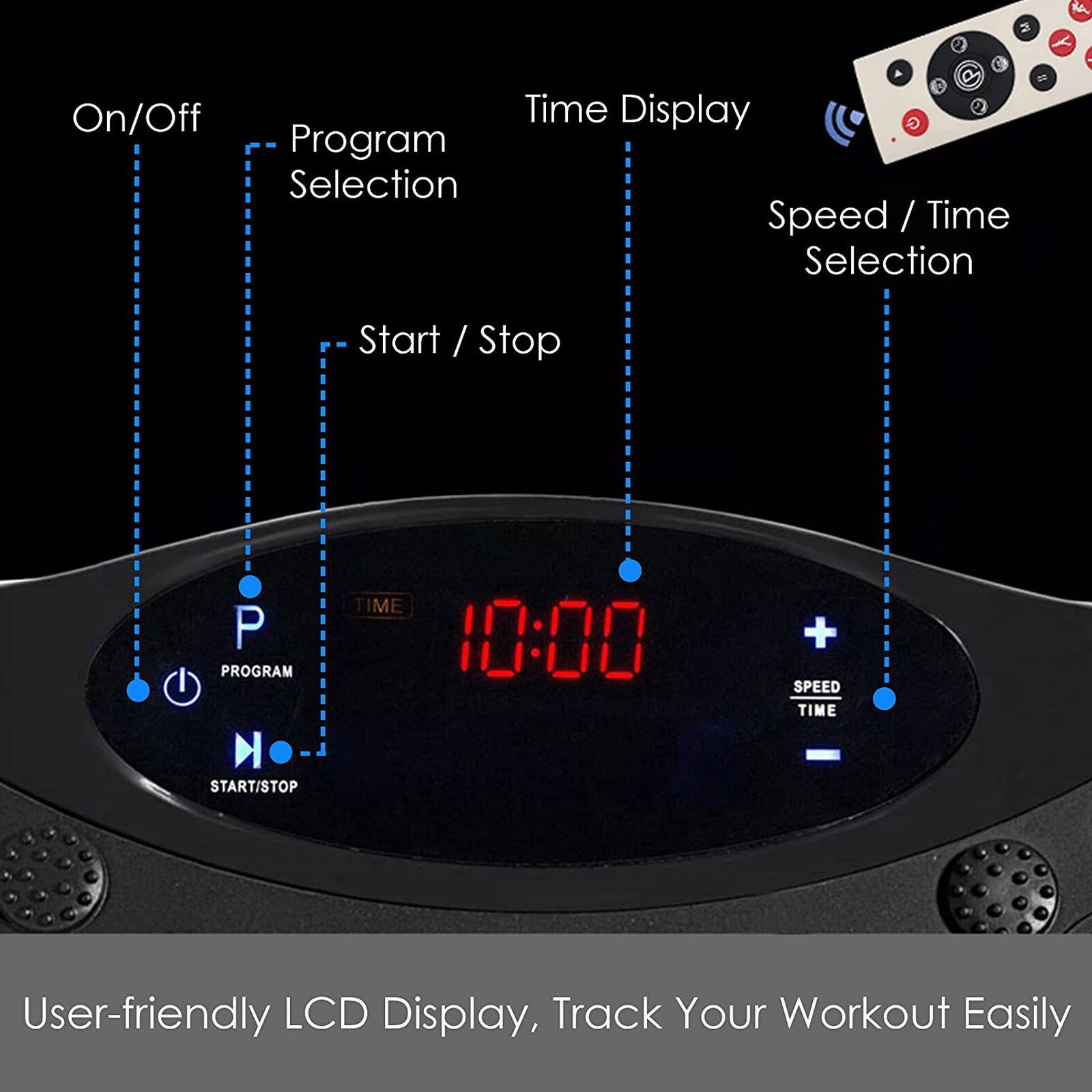 AGARO Alpha Full Body Massager (2 Exercise Band, 33617, Black)_2