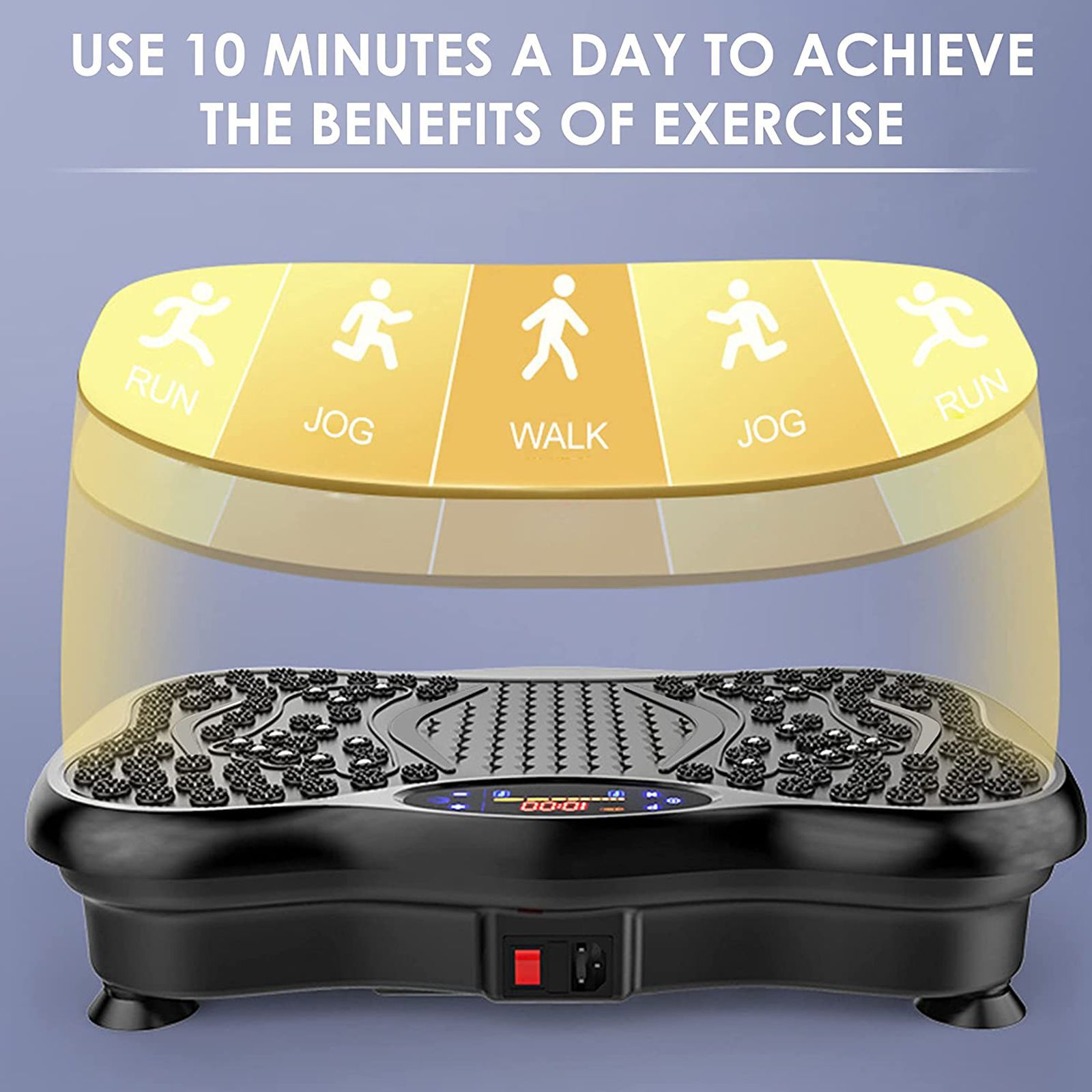 AGARO Alpha Full Body Massager (2 Exercise Band, 33617, Black)_5