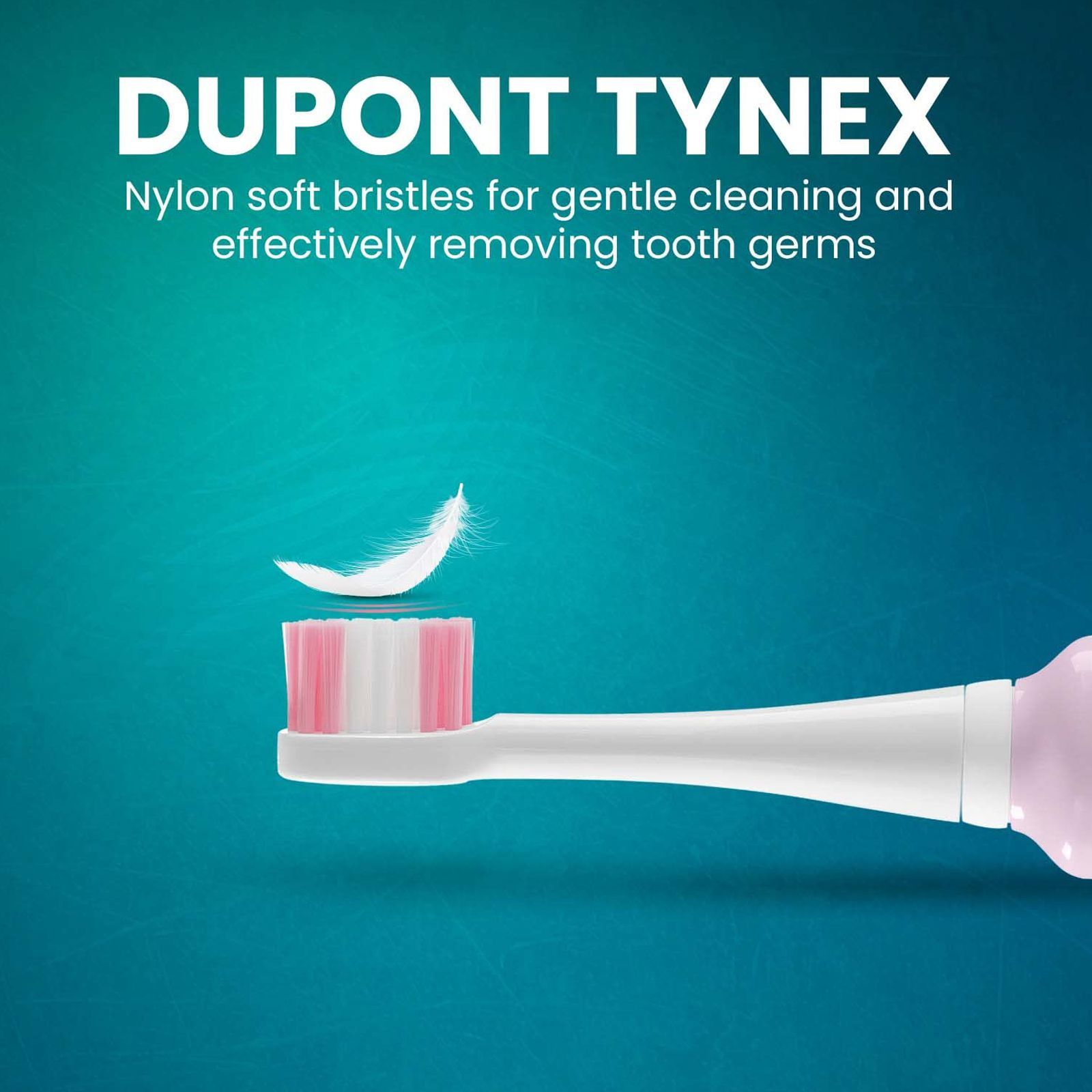 AGARO REX Dlx Electric Toothbrush for Kids (6 Cleaning Modes, Pink)_3