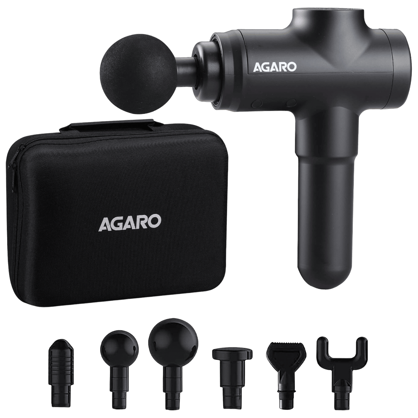 AGARO Strike Back Massager (20 Speed Settings, 33549, Black) AGARO Strike Back Massager (20 Speed Settings, 33549, Black)_1