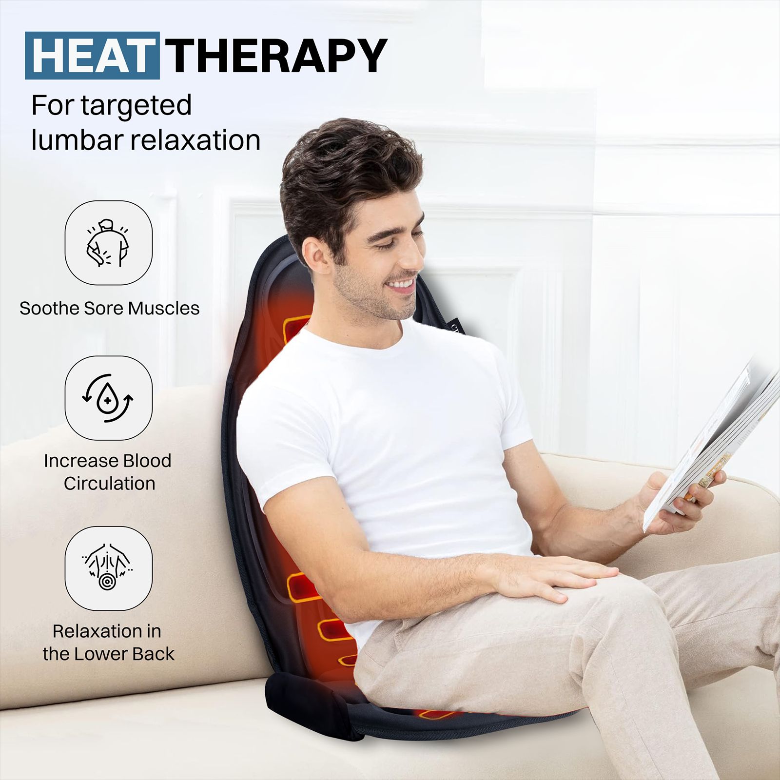 Croma Back Massager Seat (Isolation Massage, Black)_13