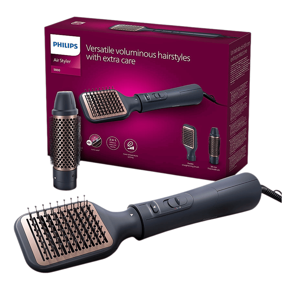 PHILIPS 5000 Series Hair Styler with Even Heat Distribution (3 Heat Setting, Pink and Blue)_9