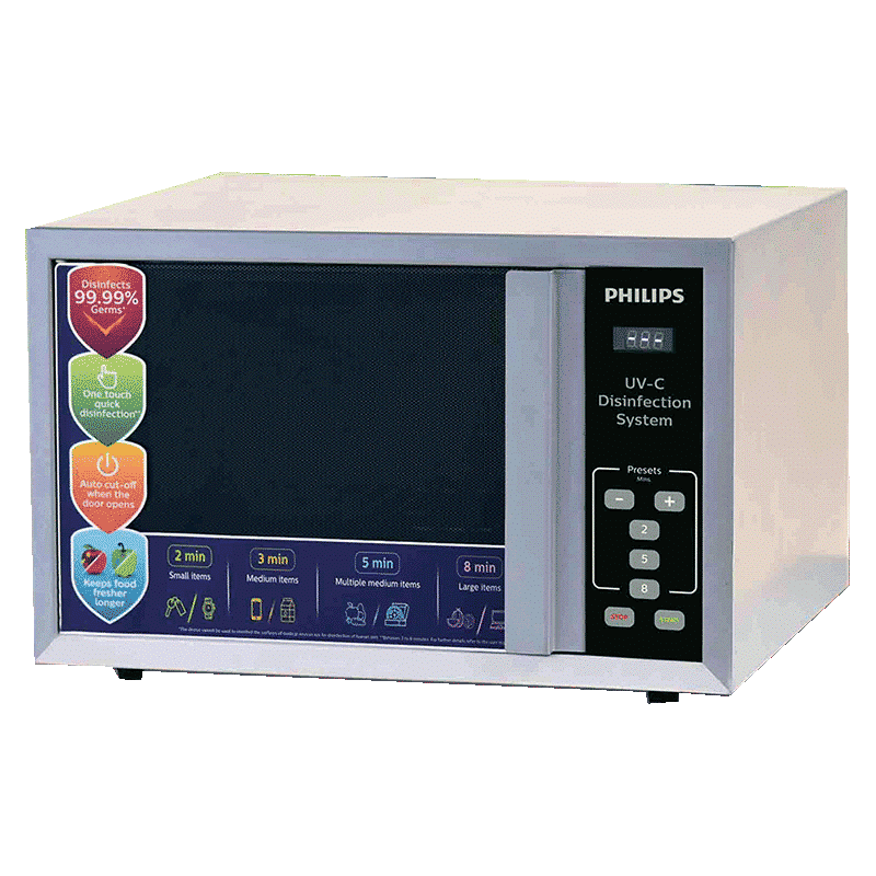 PHILIPS UVDSPHL15L Electric Powered Germicidal Lamp UV-C Disinfection System (15 litres, No Leakage and Uniform Coverage, Disinfection for Grocery and Mobile Phones, 929002473913, Silver)_1