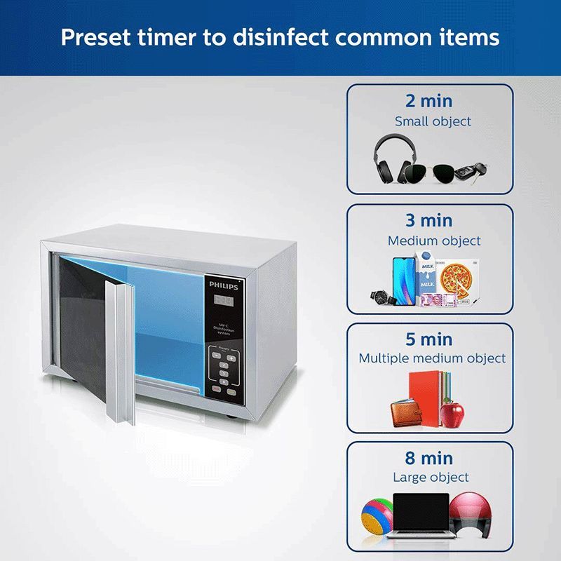 PHILIPS UVDSPHL15L Electric Powered Germicidal Lamp UV-C Disinfection System (15 litres, No Leakage and Uniform Coverage, Disinfection for Grocery and Mobile Phones, 929002473913, Silver)_5