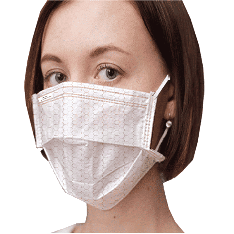 CorpSanitizers Copper Self Sanitizing Mask (CSSM3, White) CorpSanitizers Copper Self Sanitizing Mask (CSSM3, White)_1