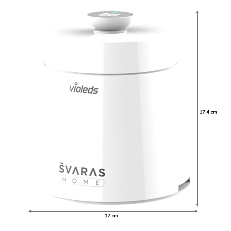 SVARAS Home Rechargeable UV Sterilizer (Voice Alarm, X2 Pro, White)_2