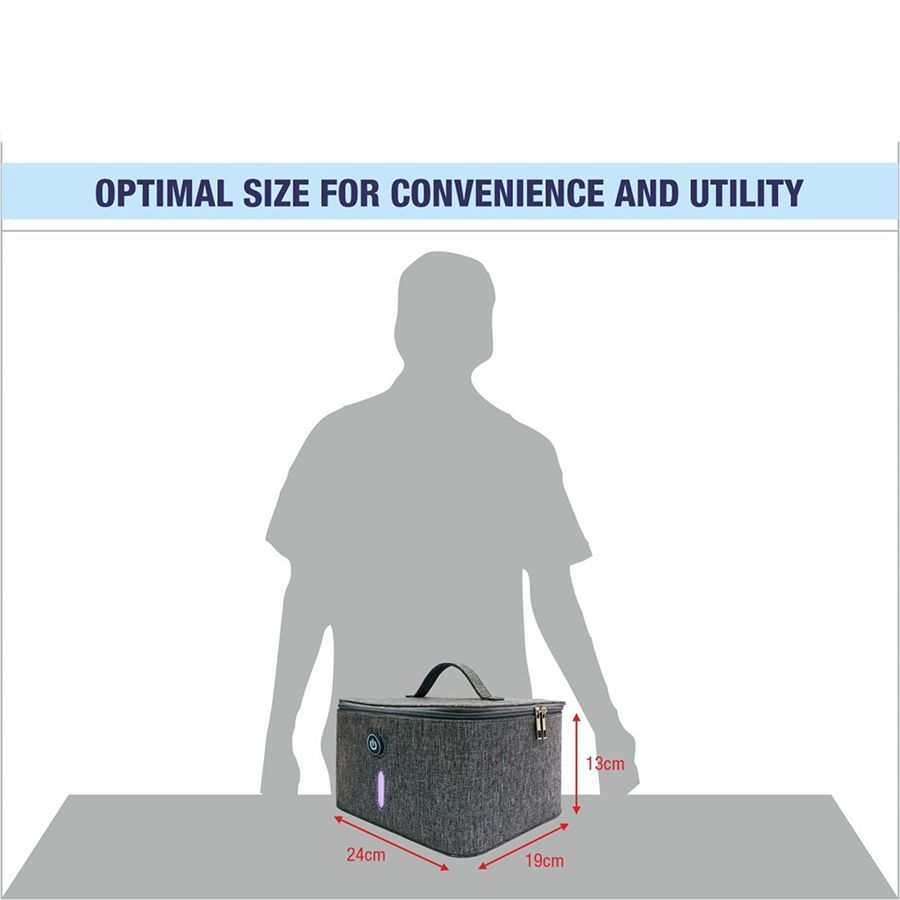 HALONIX 5 min Automatic Sterilization UV Sanitizer (Vanitizer, Grey) HALONIX 5 min Automatic Sterilization UV Sanitizer (Vanitizer, Grey)_2