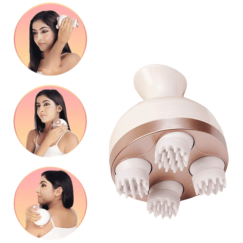 Lifelong Head, Scalp and Full Body Pain Relief Massager (Rechargeable, LLM225, Brown)_8