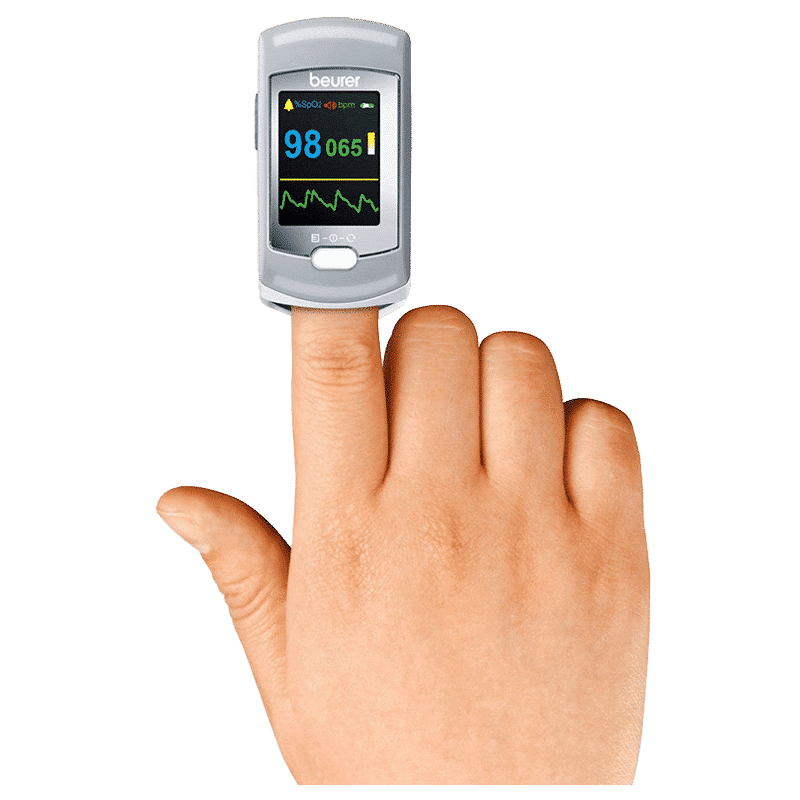 beurer Pulse Oximeter (XL Colour Display, PO80, Grey)_5