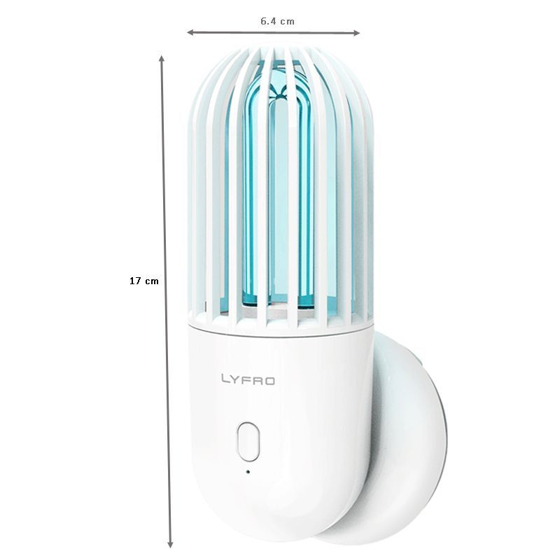 LYFRO Battery Powered Sanitizing Lamp (Disinfects Up To 99.9 Percent, Hova, White)_2