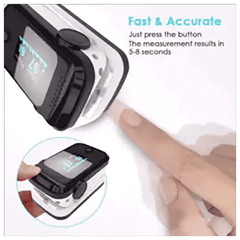 iGear Health Series Pulse Oximeter (SpO2, PR BPM and PI Display, iG-PO1, Black/White)_8