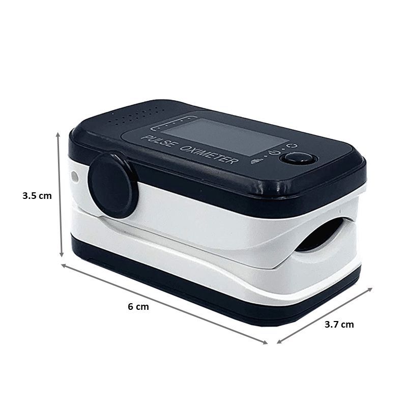 iGear Health Series Pulse Oximeter (SpO2, PR BPM and PI Display, iG-PO1, Black/White)_2