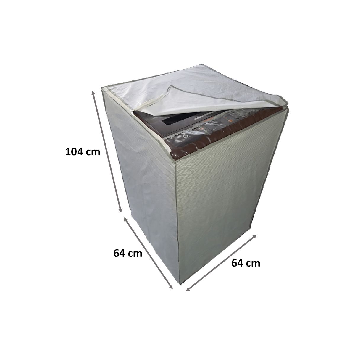 CNS Top Load 8-11 Kg Whirpool Washing Machine Cover (Grey)_2