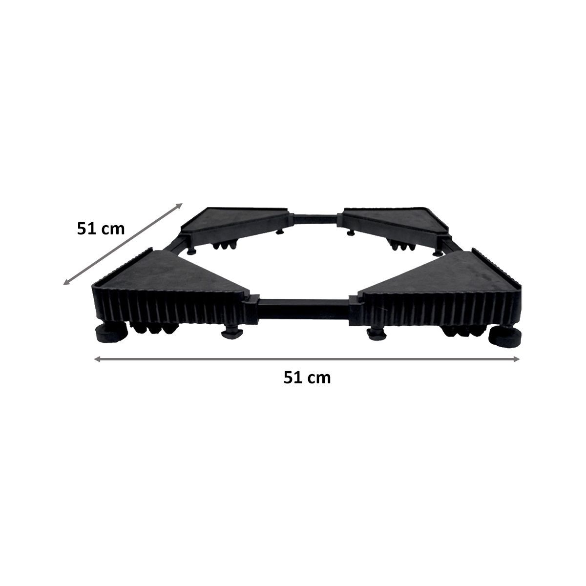 CNS Trolley for Washing Machines, Refrigerators, and Dishwashers (24 Wheels, Upto 350 L, Black)_2