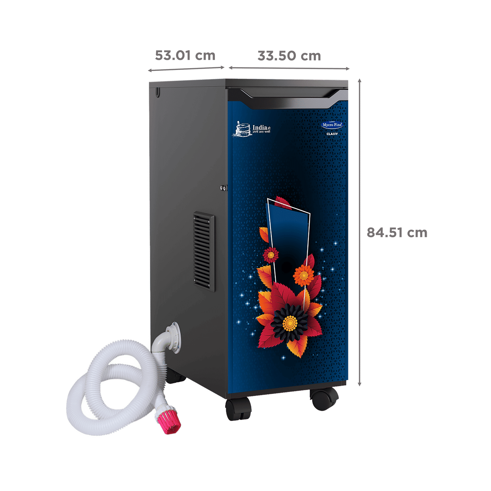 Mycro fine Classy VC 4 Kg Flour Mill Machine (SS Rotter Cutter, LMFA0361, Orange Leaf)_3