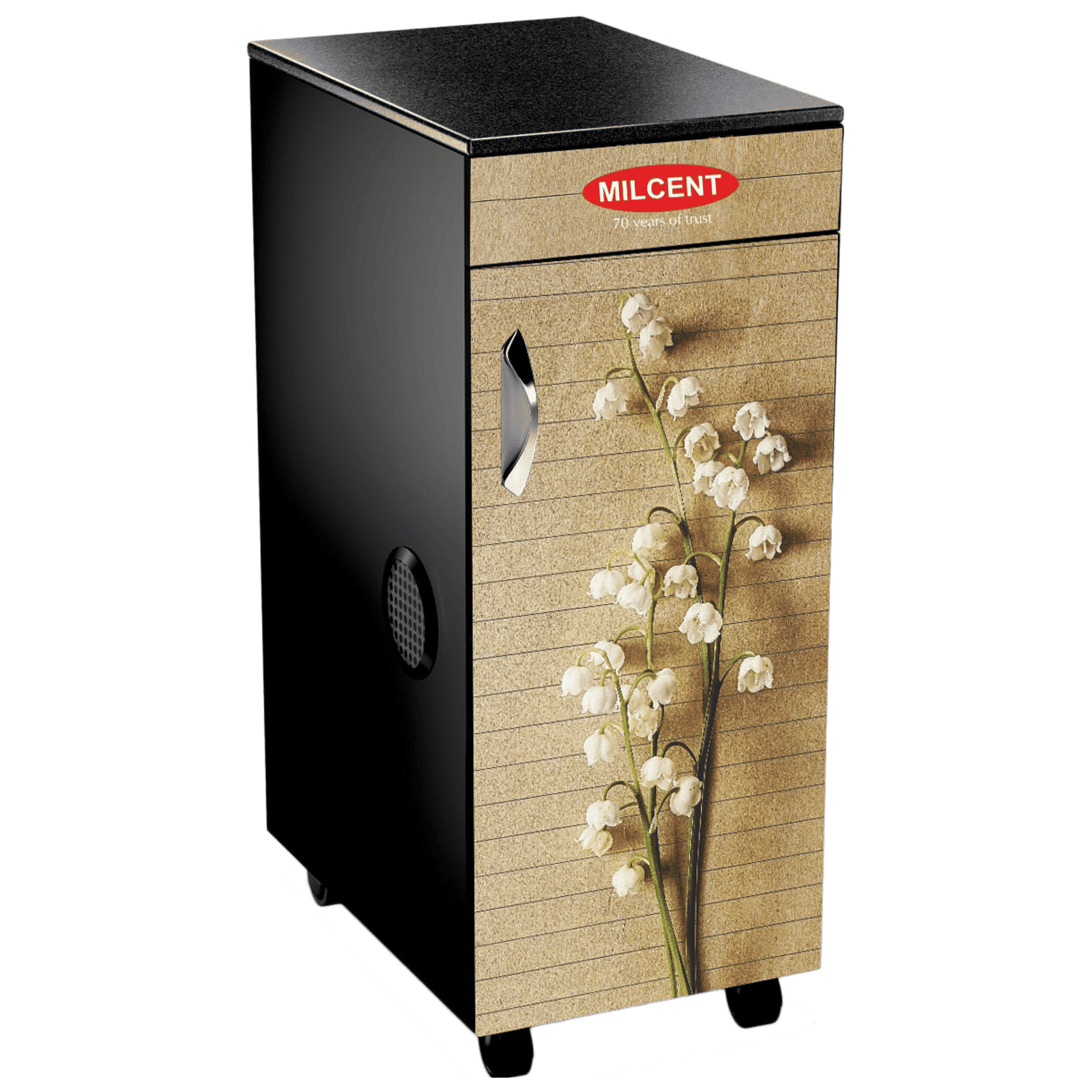 MILCENT Five Star Plus TVC 210 Watts 6 Kg Flour Mill Machine (Automatic Operation with Inbuilt Vacuum Clean, Swis r, Black)_1