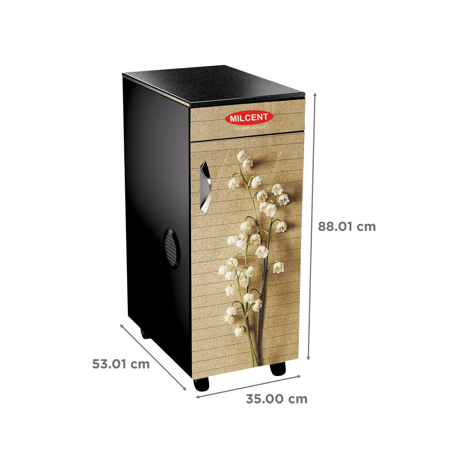 MILCENT Five Star Plus TVC 210 Watts 6 Kg Flour Mill Machine (Automatic Operation with Inbuilt Vacuum Clean, Swis r, Black)_3