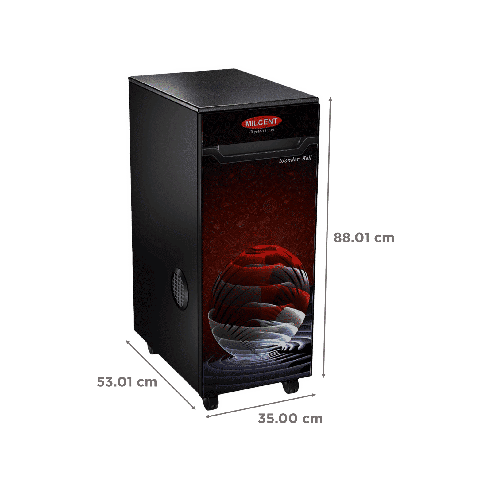 MILCENT Platinum Plus VC 210 Watts 6.5 Kg Flour Mill Machine (Automatic Operation with Inbuilt Vacuum Clean, Wonder Bal, Black) MILCENT Platinum Plus VC 210 Watts 6.5 Kg Flour Mill Machine (Automatic Operation with Inbuilt Vacuum Clean, Wonder Bal, Black)_3