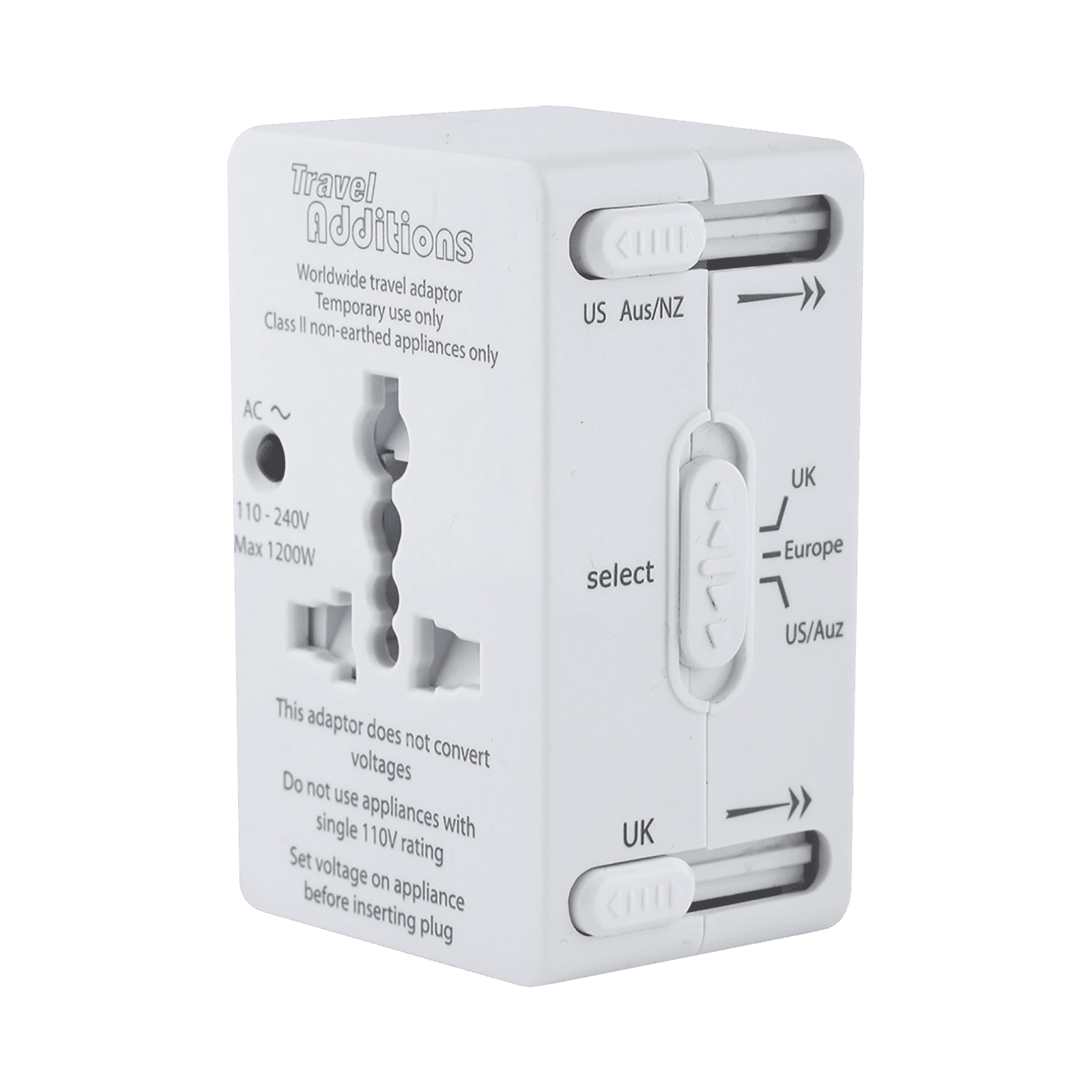 TRAVEL BLUE 1 Plug 150 Countries Travel Adapter (Built-In Surge Protector, 5537, Black)_1