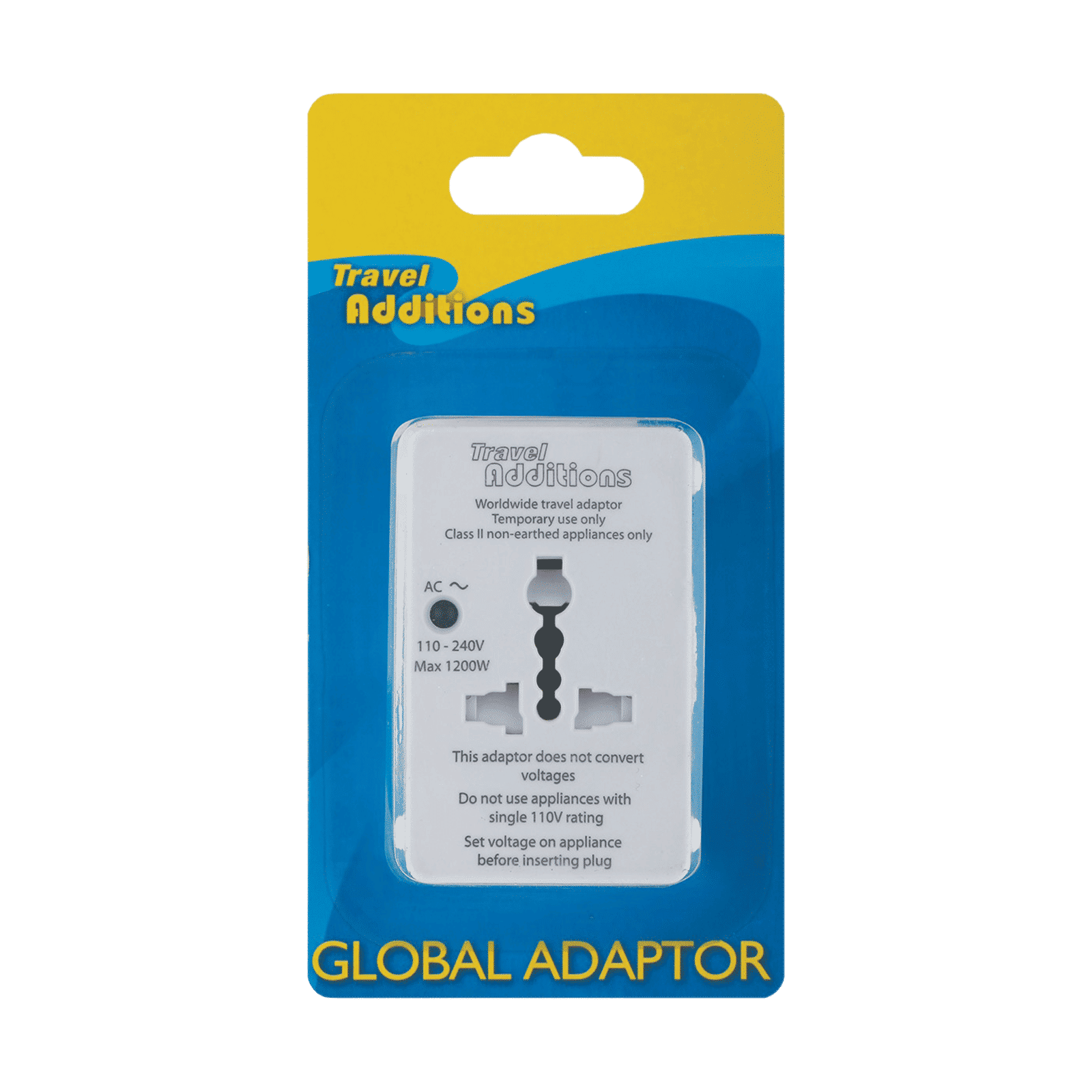 TRAVEL BLUE 1 Plug 150 Countries Travel Adapter (Built-In Surge Protector, 5537, Black)_5