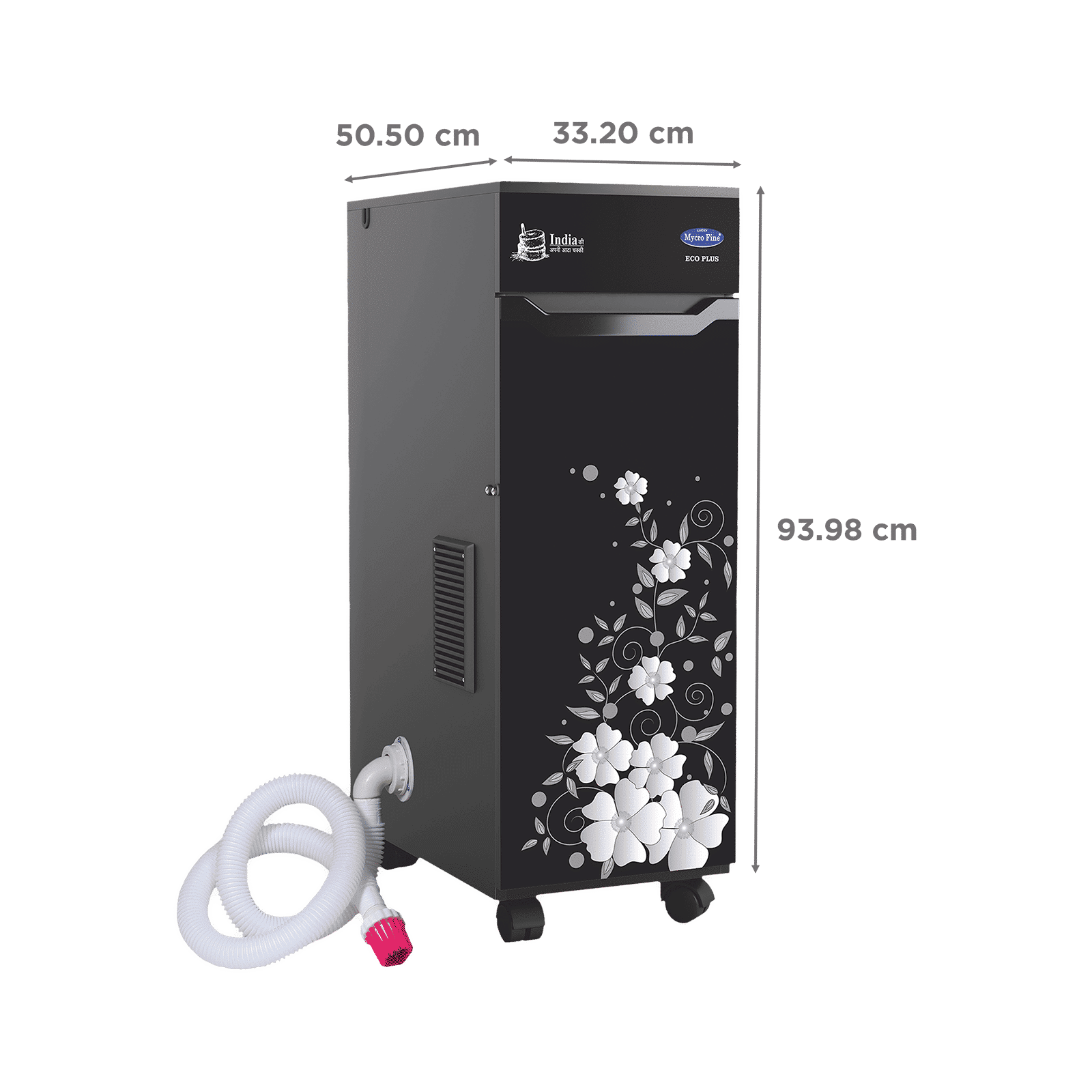 Mycro fine Eco Plus VC 750 Watts 5.5 Kg Flour Mill Machine (2800 RPM Motor Speed, White Velvet)_3