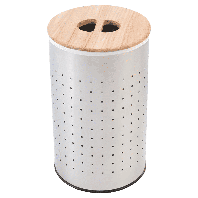 sabichi Stainless Steel Laundry Bin (53 litre, 183149, Silver)_1