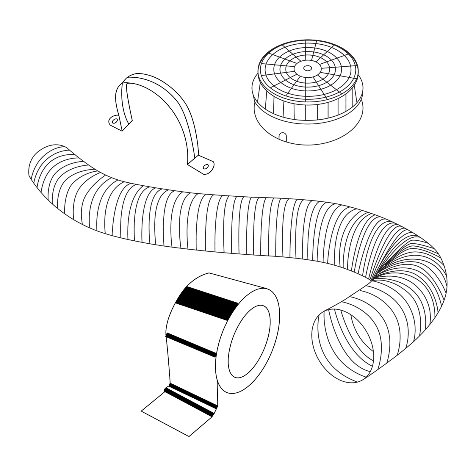 Prestige Installation Kit Aluminum Pipe For Chimneys (Thick & High-Quality, 70681, Silver)_1