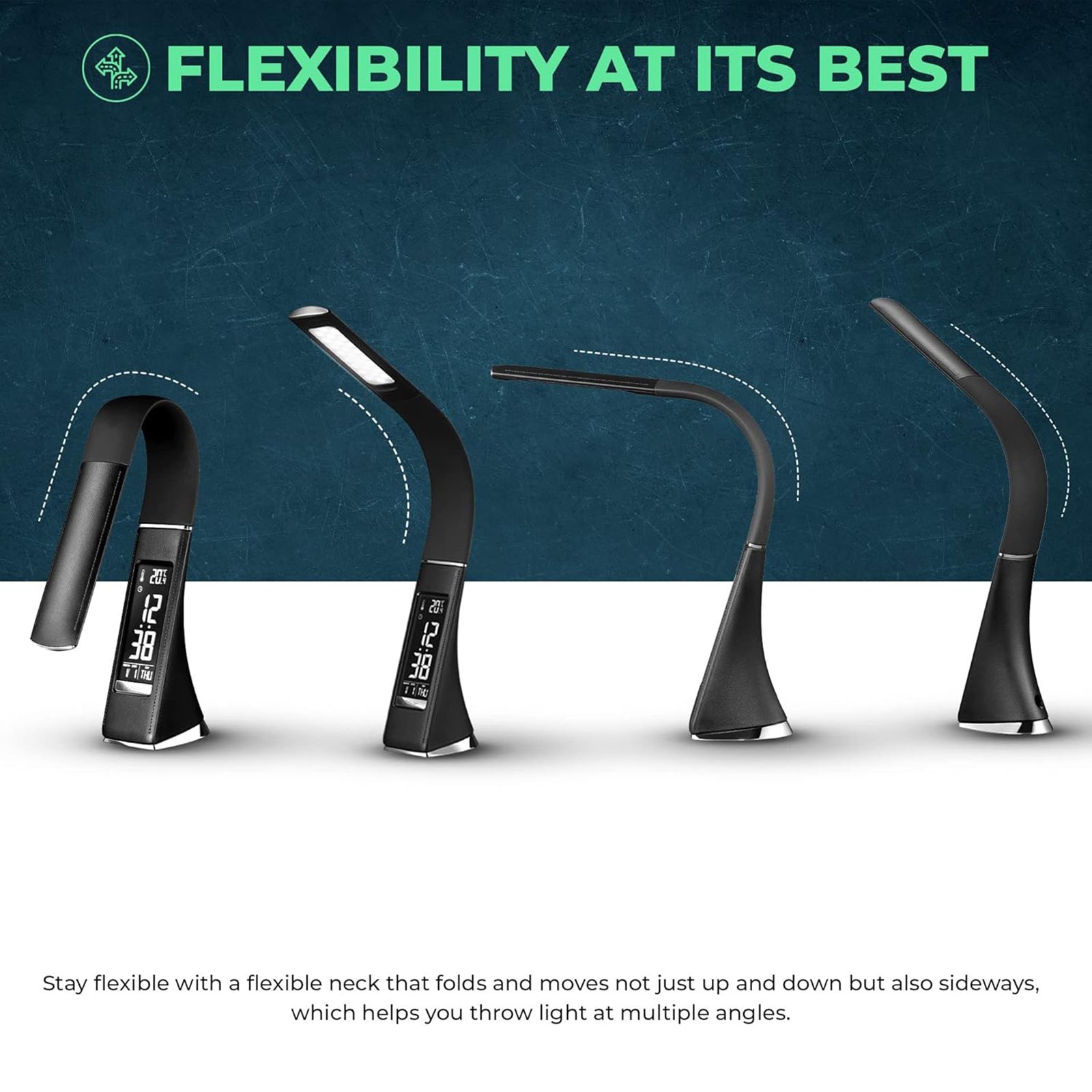 iGear Electric Powered 5 Watt Desk Study Lamp (iG-U2, Black)_6