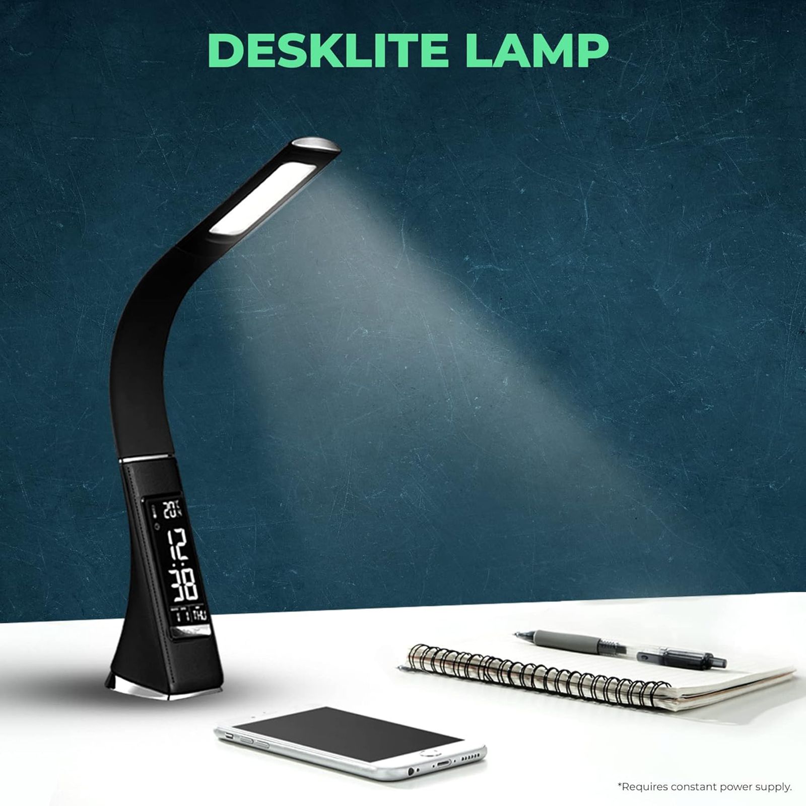 iGear Electric Powered 5 Watt Desk Study Lamp (iG-U2, Black)_7
