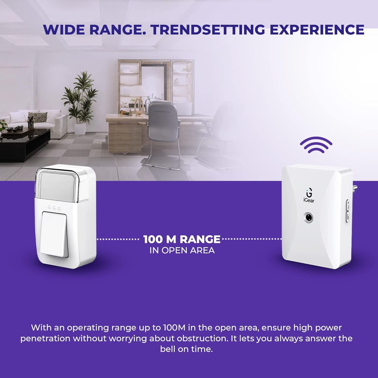 iGear Symphony Battery Free Wireless Bell (iG-E2, White) iGear Symphony Battery Free Wireless Bell (iG-E2, White)_9