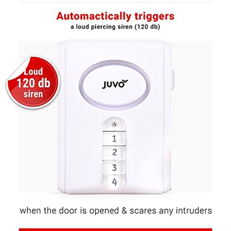 Juvo Wireless Door and Window Alarm (HSB02, White) Juvo Wireless Door and Window Alarm (HSB02, White)_9