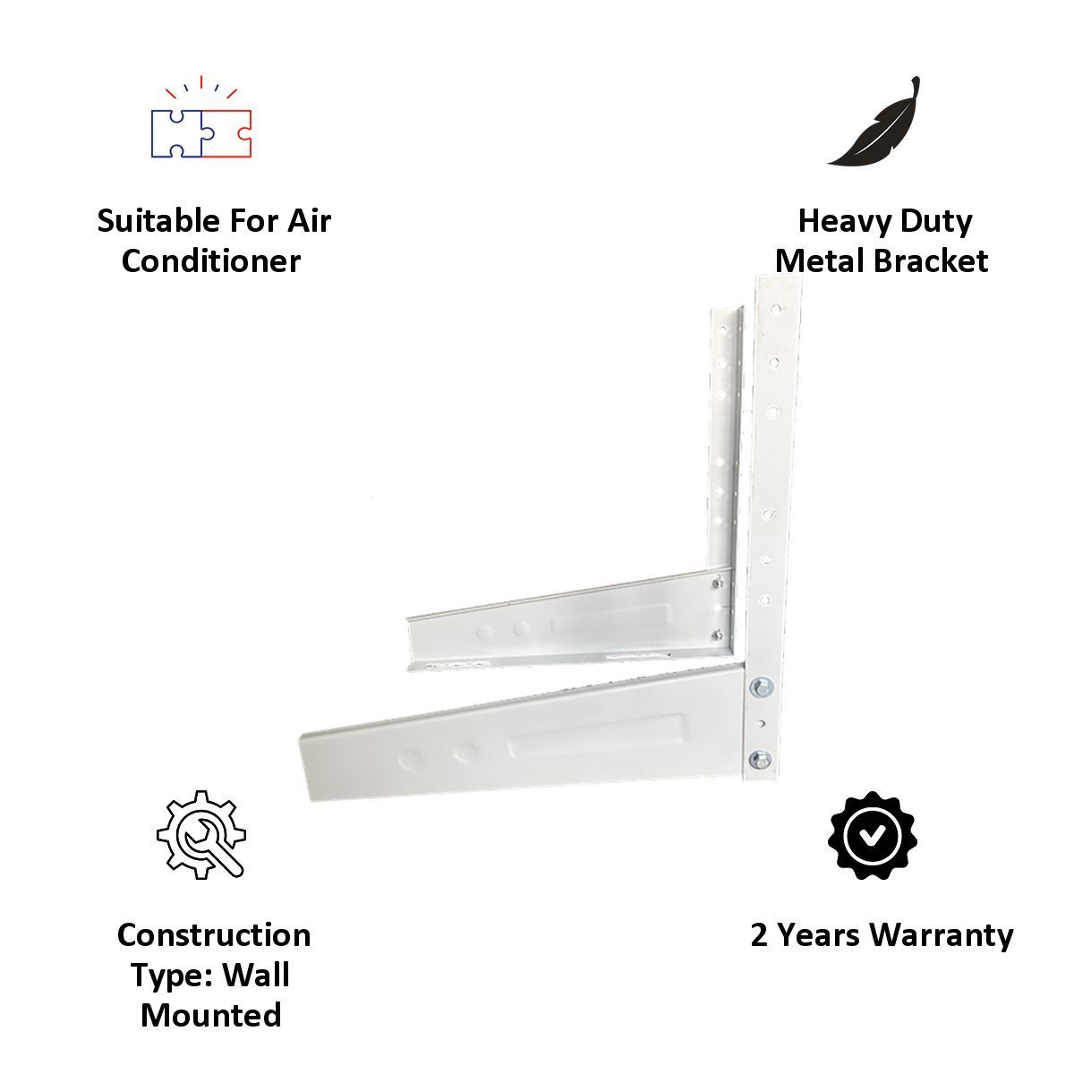 ACE Wall Mount AC Brackets (GP-2010, White)_4