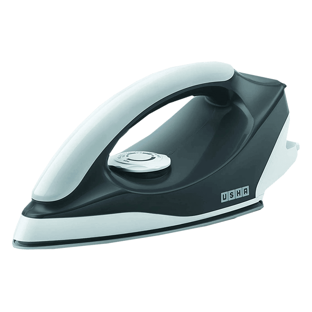 USHA Aurora 1000 Watts Dry Iron (5 Fabric Setting, Grey) USHA Aurora 1000 Watts Dry Iron (5 Fabric Setting, Grey)_1
