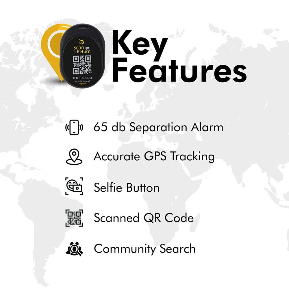 tag8 Dolphin Smart Tracker (GPS Location Tracking, 800022, Black)_8