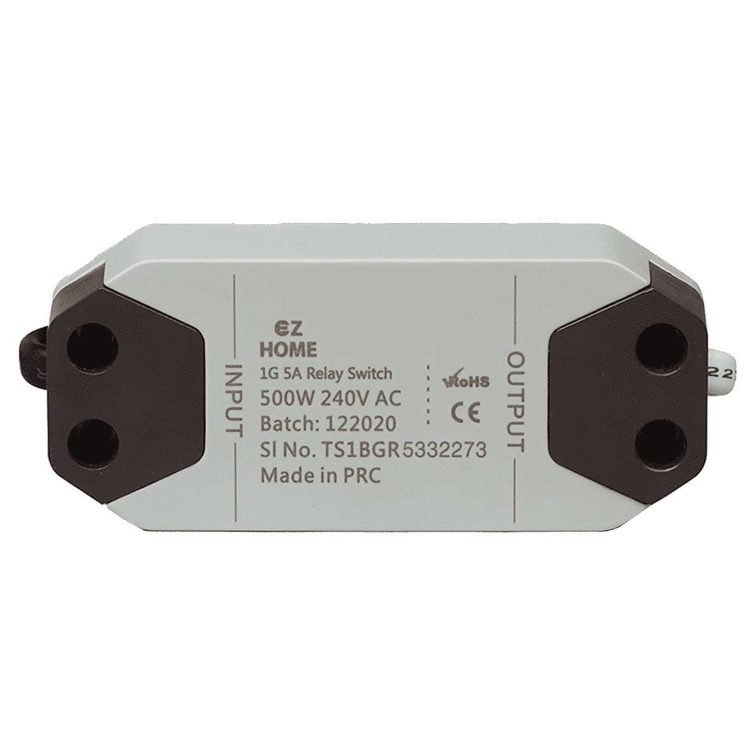 TATA POWER EZ HOME 5 Amps Relay Switch (1 Gang, Google and Alexa Voice Assisted, DLS01, Grey)_1