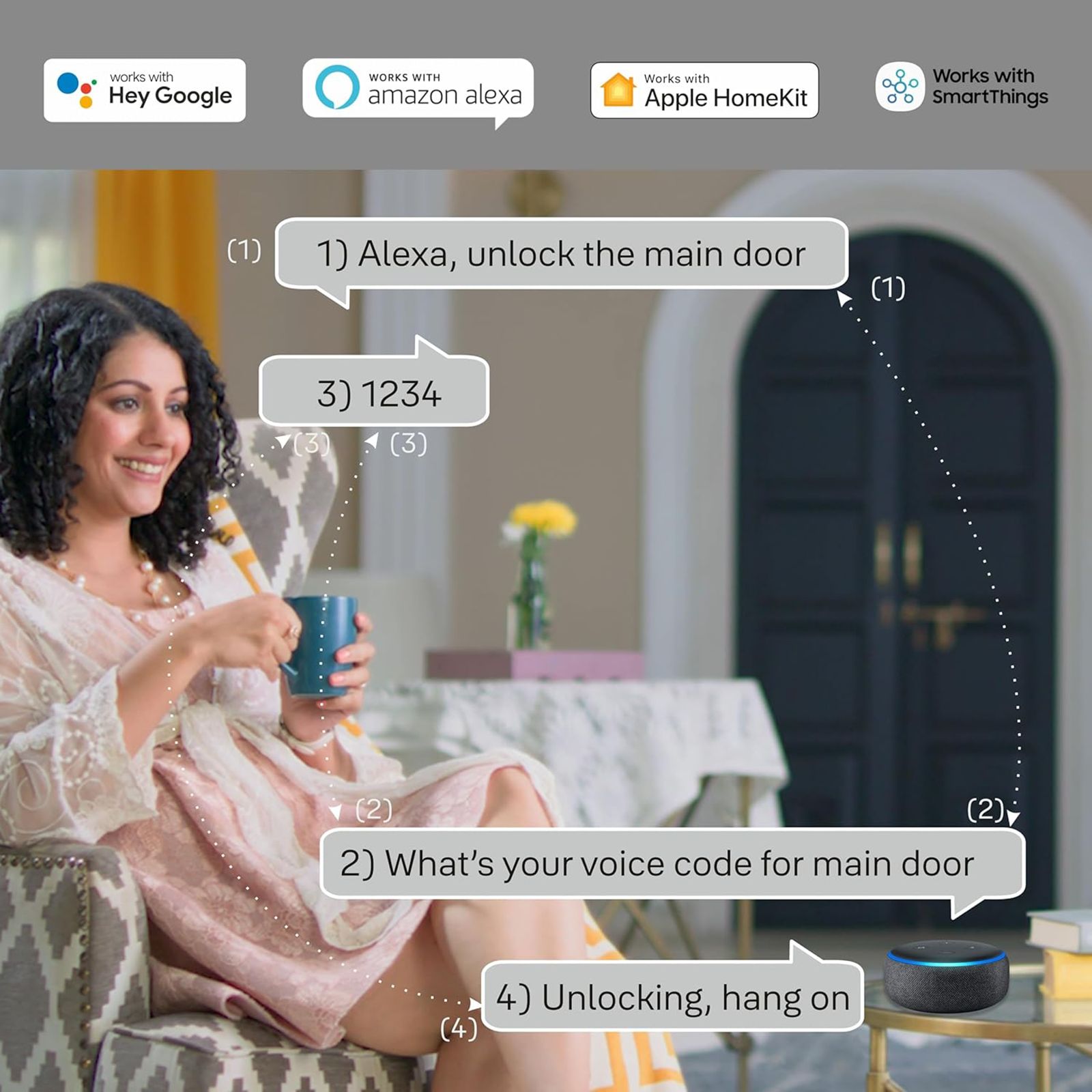 Yale RB Smart Lock For Private Space (Fingerprint Scanner, YDM 7116A, Red Bronze)_10