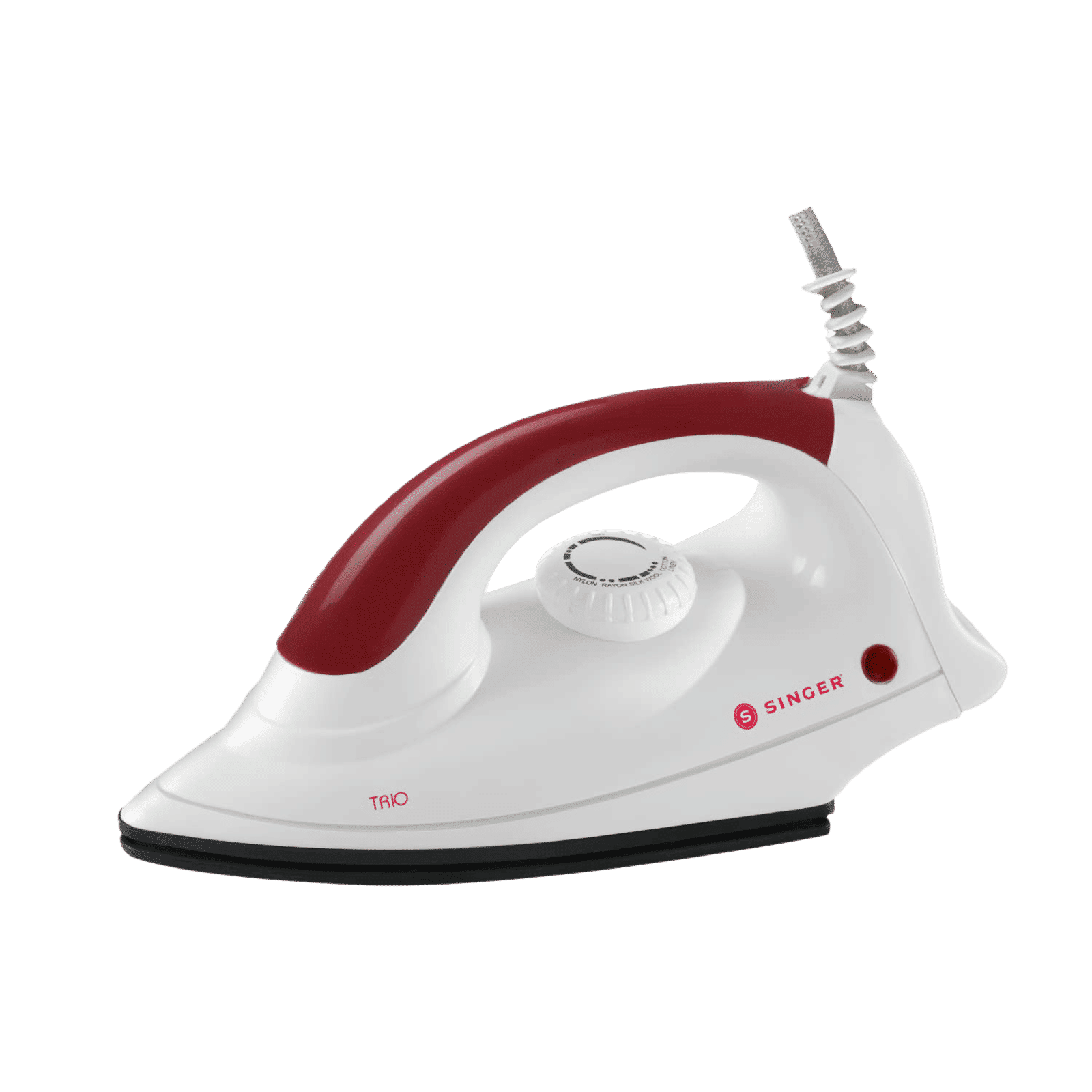 SINGER Trio 1000 Watts Dry Iron (5 Mode, White & Red)_1