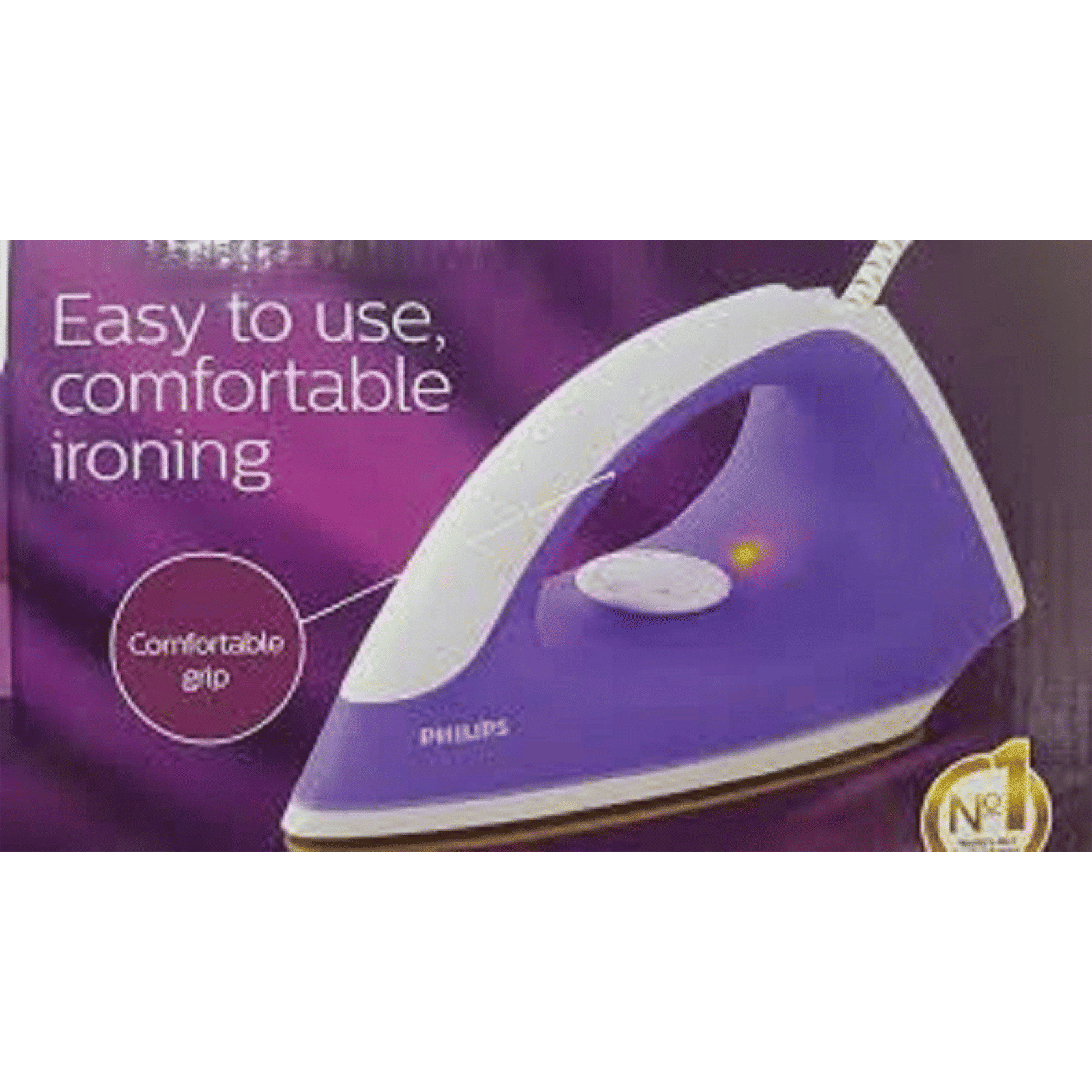 PHILIPS Classic 750 Watts Dry Iron (Precision Tip, Purple)_5