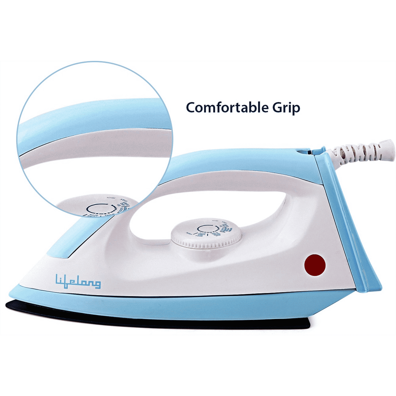 Lifelong LLDI10 1100 Watts Dry Iron (Thermostatic Control, Blue)_5