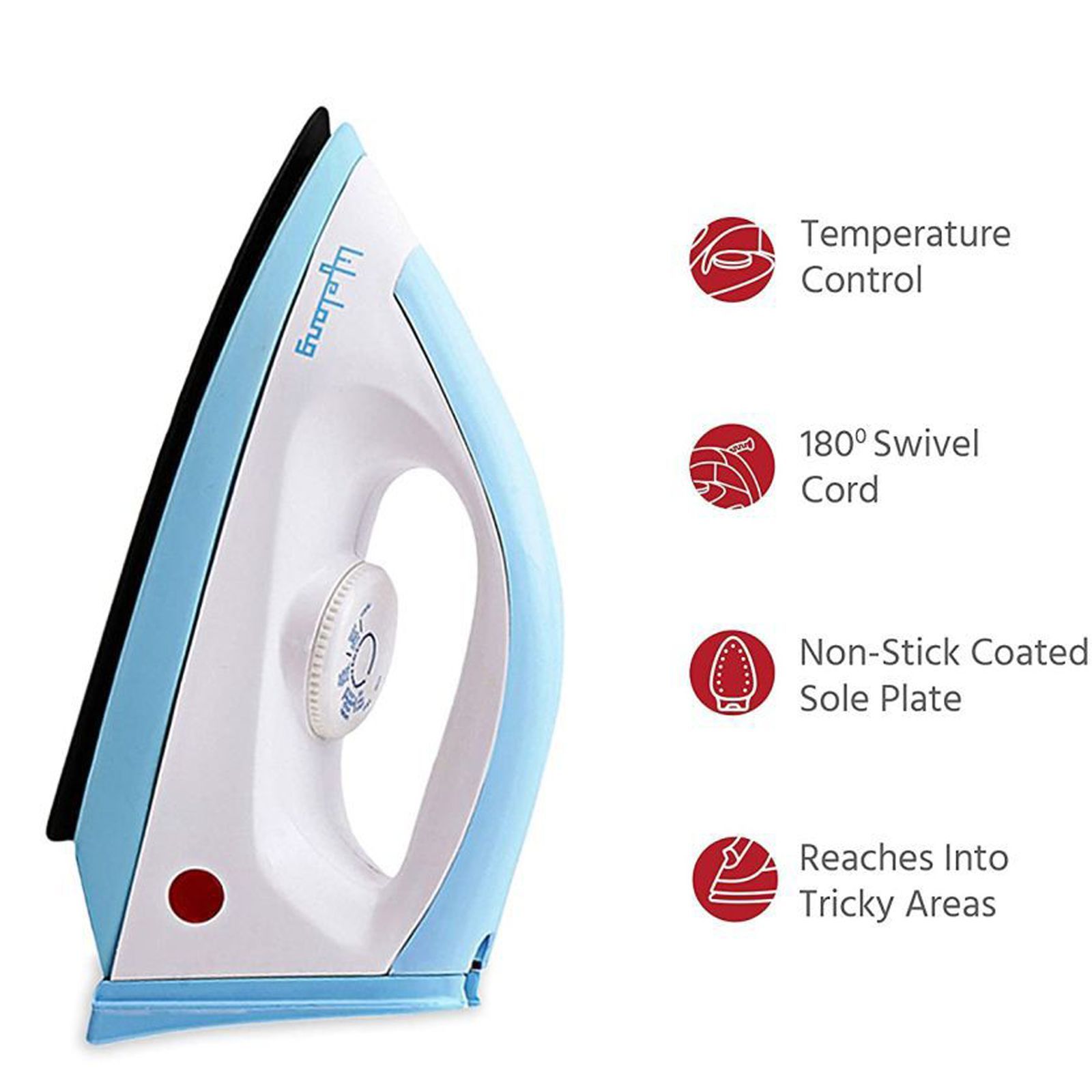 Lifelong LLDI10 1100 Watts Dry Iron (Thermostatic Control, Blue)_11