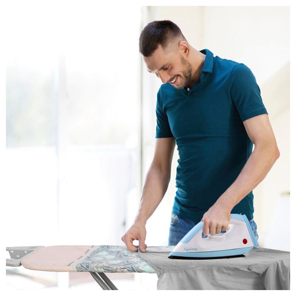 Lifelong LLDI10 1100 Watts Dry Iron (Thermostatic Control, Blue)_2