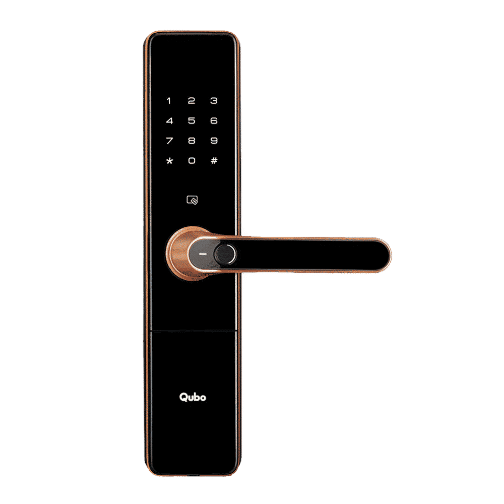 Qubo Smart Door Lock (Voice Assistant, OC-HLM01CU1, Copper)_1