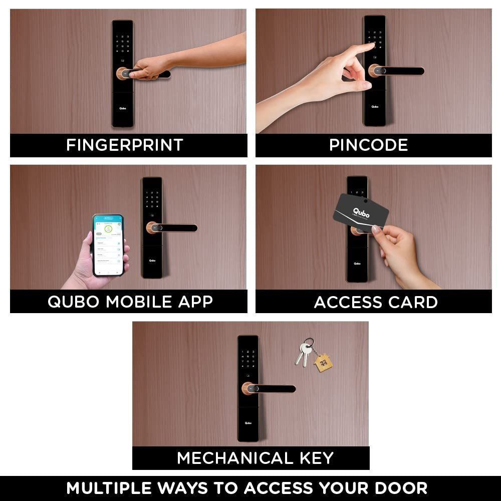 Qubo Smart Door Lock (Voice Assistant, OC-HLM01CU1, Copper)_5